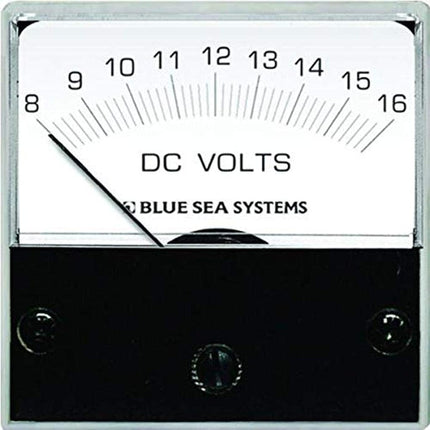 Blue Sea Systems - 8028 Voltmeter Micro DC 8-16V 2"