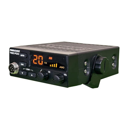 President CB Radio Starter Kit with TED FCC 40-Channel 12-Volt AM/FM CB Radio and Virginia F Magnet-Mount Antenna