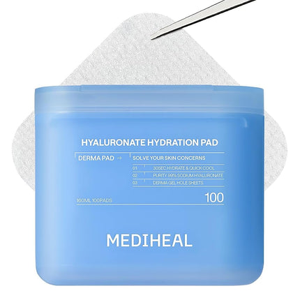 MEDIHEAL Hyaluronate Hydration Toner Pads for Hydr