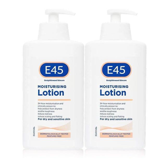 E45 2 PACK 500ML Dermatological Moisturising Lotio