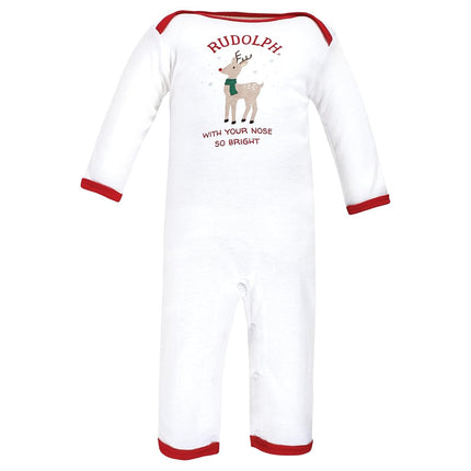 Hudson Baby Combinaison unisexe pour enfant en coton, renne Rodolphe, 9-12 mois