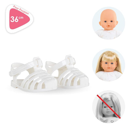 Corolle 9000141610 White Sandals for Baby Doll 36 cm from 2 Years