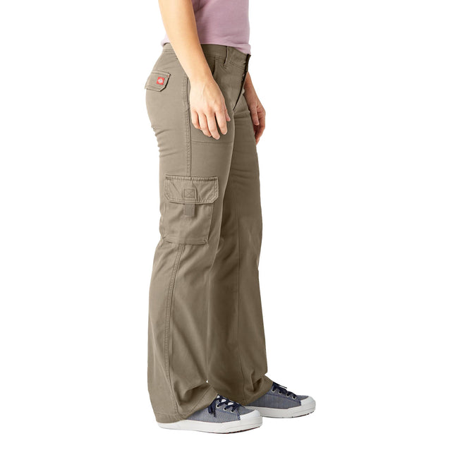Dickies Women's Relaxed Cargo Pant, Desert Sand, 4