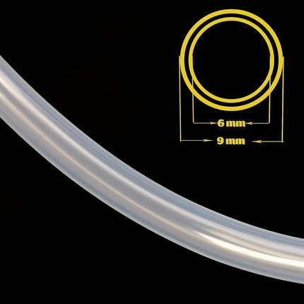Eastrans 1/4" ID Silicone Tubing, Food Grade 1/4" ID x 3/8" OD Flexible Pure Silicone Hoses High Temp for Home Brewing,25 Feet Length