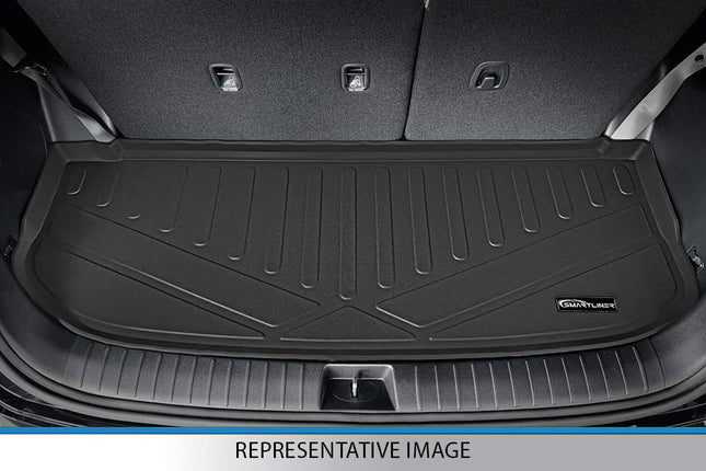 SMARTLINER Alfombrilla Protectora de Carga para Todo Clima Detrás de la Tercera Fila Negra para Ford Explorer 2011-2018