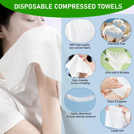 LiveFull Towel Refills for Hot Face Towel Heater Machine, 60 Pcs Disposable Compressed Face Towels for Smart Towel Warmer, 3 Buckets, 20 Pcs Per Bucket