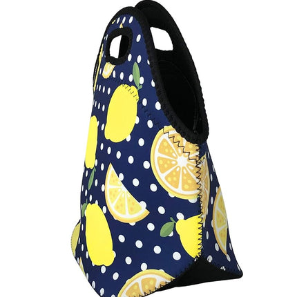 Wrapables® Insulated Neoprene Lunch Bag, Lemons
