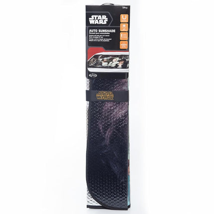 Plasticolor Accordion-Style Windshield Sunshade - Millennium Falcon Cockpit - Black - Car Compatible