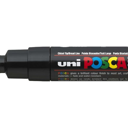 uni-ball Posca PC-8K Broad Chisel Tip Marker - Bla