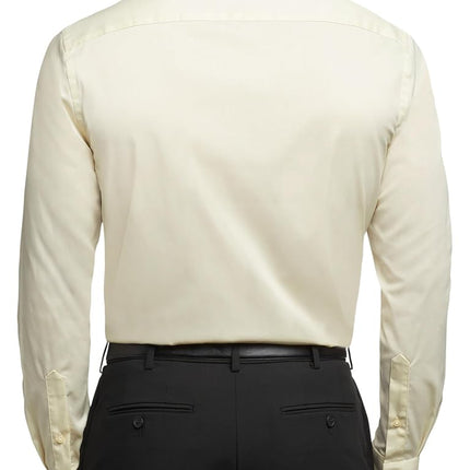 Van Heusen Men's Dress Shirt Regular Fit Flex Collar Stretch Solid, Canvas, 18" Neck 36"-37" Sleeve