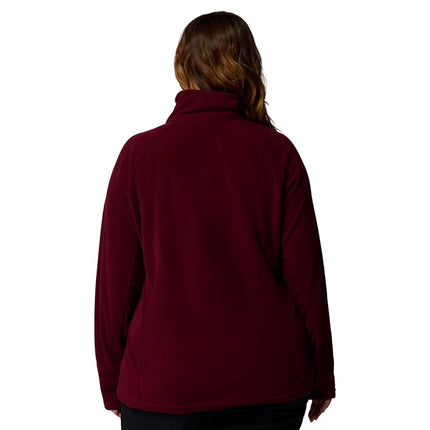 Columbia Women's Glacial 4 1/2 Zip, Fleece Pull Over, Rich Wine, X-Small
