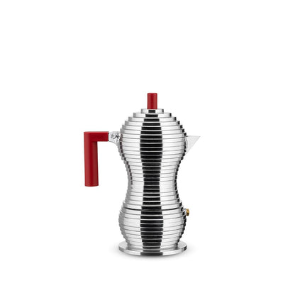 Alessi MDL02/3 R Pulcina Stove Top Espresso 3 Cup 