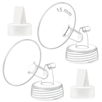 Maymom 15mm Flange and Duckbill Valve Compatible w