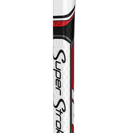 SuperStroke Zenergy TLT Off-Axis Pistol 1.0 Right Hand Putter Grip, Zero-Torque, Lie-Angle-Balanced to help maintain Stability, Control Face Rotation, and Repeat a Smooth, Pendulum-Style stroke, Red