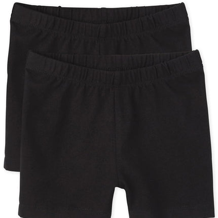 The Children's Place Girls' Leggings, Pack of Two, Black, XXL(16)