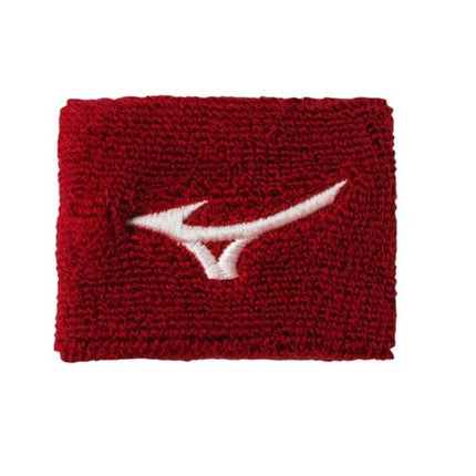 Mizuno 2" Wristband G2, Red, ONE Size FITS All (ONE)
