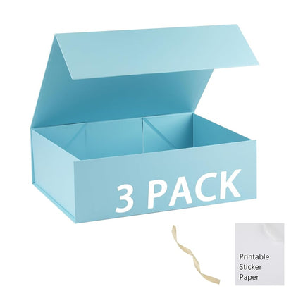 MUMUPACK Light Blue Gift Box,16x14x5.3 Large Gift 