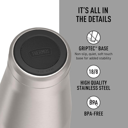THERMOS ICON Series 16 oz Stainless Steel Tumbler Matte Steel