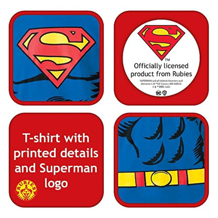 Rubies Official Adult's Superman T-Shirt Set Costume - X-Large Halloween