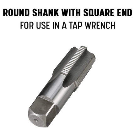 Drill America DWTPT3/8 DWTPT Series Qualtech Carbon Steel Pipe Tap, 3/8"-18 NPT