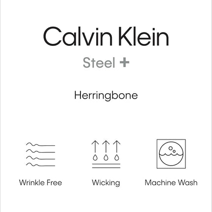 Calvin Klein Men's Dress Shirt Slim Fit Non Iron Solid French Cuff, White, 16.5" Neck 32"-33" Sleeve