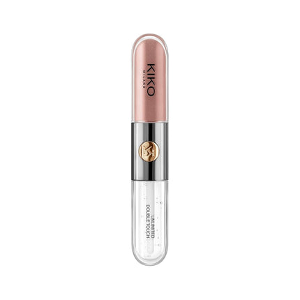 KIKO Milano Unlimited Double Touch 130 | Liquid Lipstick With A Bright Finish In A Two-Step Application. Lasts Up To 12 Hours. No-Transfer Base Colour