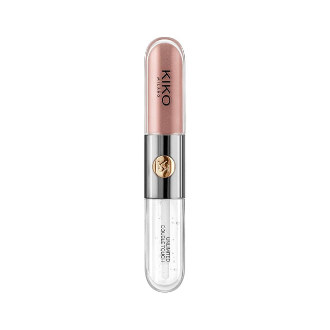 KIKO Milano Unlimited Double Touch 130 | Liquid Lipstick With A Bright Finish In A Two-Step Application. Lasts Up To 12 Hours. No-Transfer Base Colour