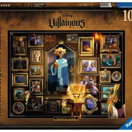 Ravensburger Disney Villainous Prince John Robin Hood Jigsaw Puzzle for Adults and Kids Age 12 Years Up - 1000 Pieces