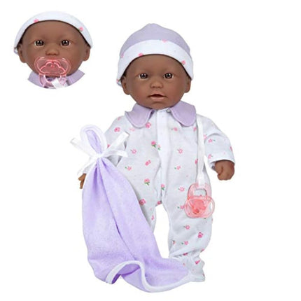JC Toys, La Baby 11-inch African American Washable Soft Body Play Doll For Children 18 months or Older, Designed by Berenguer