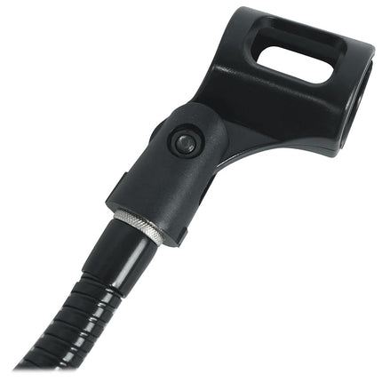 Rockville GN20 Soporte de micrófono tipo cuello de ganso de 20" para DJ, se sujeta a cualquier mesa o soporte