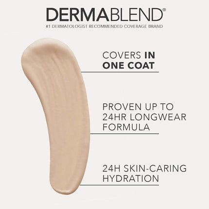 Dermablend Cover Care Full Coverage Concealer - Provides 1 Coat Coverage - Waterproof And Transfer Resistant - Covers A Variety Of Skin Blemishes - 24 Hour Hydration - Long Lasting - 30N - 10 ML