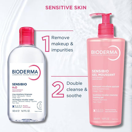 Bioderma - Sensibio H2O - Micellar water makeup remover, 33.4 Fl Oz
