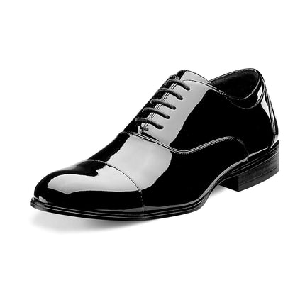 Stacy Adams Men's Gala Oxfords, Black Patent, 14 M