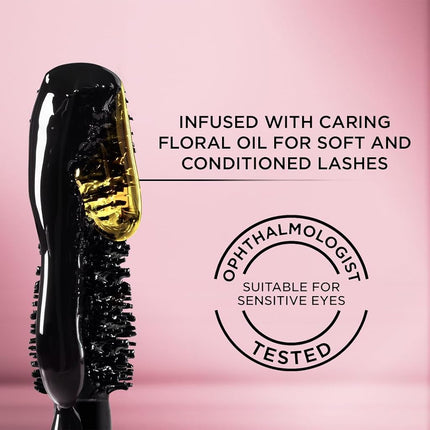 L’Oréal Paris Voluminous Lash Paradise Mascara, Lengthening Mascara, Volume & Length for Up to 24 Hours with Flower Oil Infused Conditioning Formula for Sensitive Eyes, Blackest Black, 0.28 fl. oz.