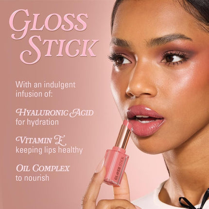 Revolution Pout Lip Gloss Stick Shimmer Peach Sorbet Nude
