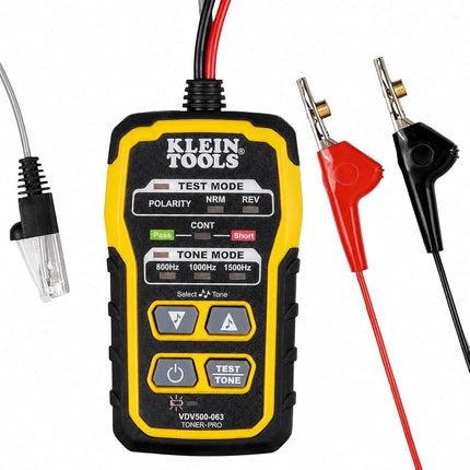 Klein Tools VDV500-063 Wire Tracer Tone Generator, Toner-Pro, Phone (RJ11 and RJ12), Data (RJ45) Coax and Other Non-Energized Wire Tracer