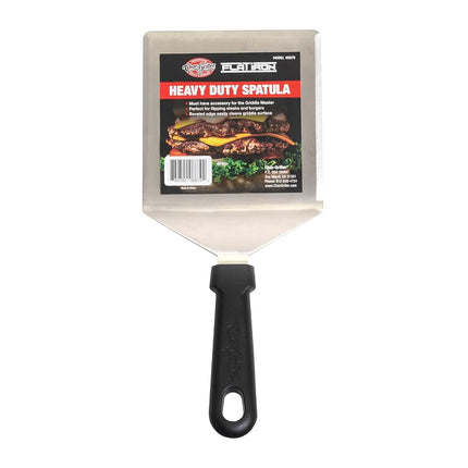 Char-Griller 8879 Flat Iron Griddle Heavy Duty Spatula Outdoor Kitchen Accessory