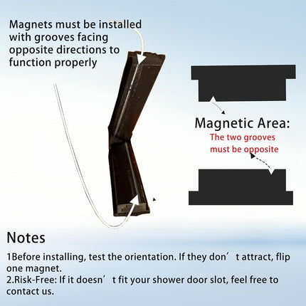 157 Feet Magnetic Strips for Shower Door Replacement - 1/8" Thick Flexible Magnet Seal for Framed/Semi-Framed Glass Doors & Shower Curtain Bottom - Strong Magnetic Door Seal