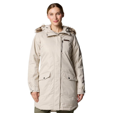 Columbia Women's Suttle Mountain Long Insulated Jacket, Dark Stone, XX-Large