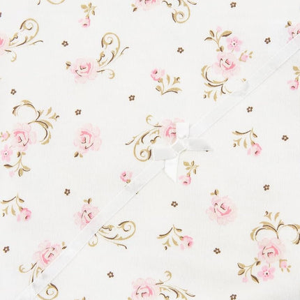 Little Me Baby Girls Nursery swaddling Blankets, Vintage Rose, One Size US