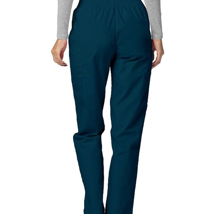 Adar Universal Scrubs for Women - Tapered Utility Cargo Scrub Pants - 503 - Caribbean Blue - M
