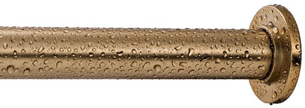 Ivilon Tension Curtain Rod - Spring Tension Rod for Windows or Shower, 54 to 90 Inch. Warm Gold