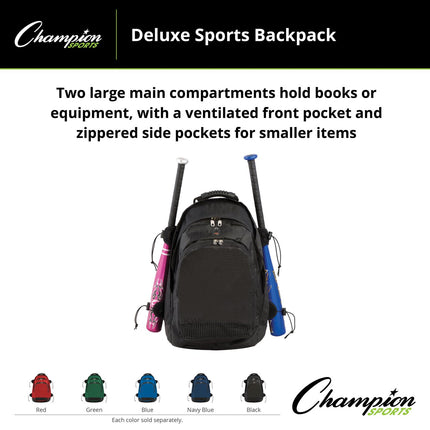 Champion Sports Deluxe All Purpose Backpack