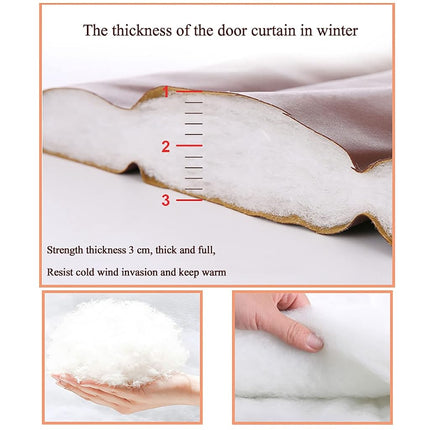 ZGNMK Thermal Insulated Door Curtain,Winter Doorway Cover Screen,Soundproof Blanket,Privacy Curtains,Tapestry Waterproof Warm Cold Protection,for Living Room Garage Front Patio Kitchen,39.5x83in/WxH