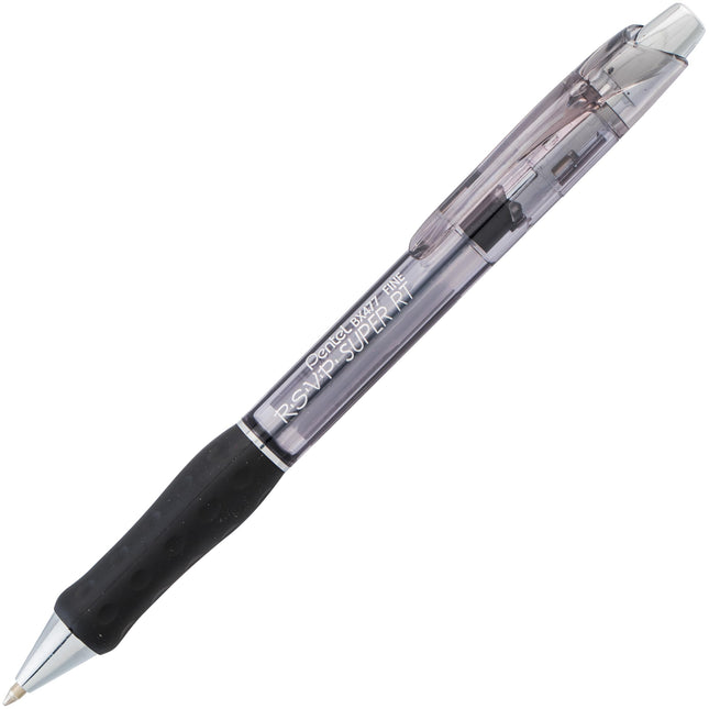 Bolígrafo Pentel RSVP Super RT, línea fina (0,7 mm), tinta surtida (ABCD), paquete de 4 - BX477BP4M