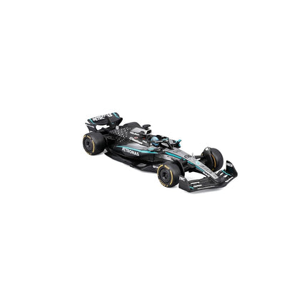 Bburago Mercedes-AMG W16 2025#63 Russell Diecast 1:43 Model Car with Display Case and Base Detailed F1 Mercedes Replica Officially Licensed, Recommended Age 14+ Years