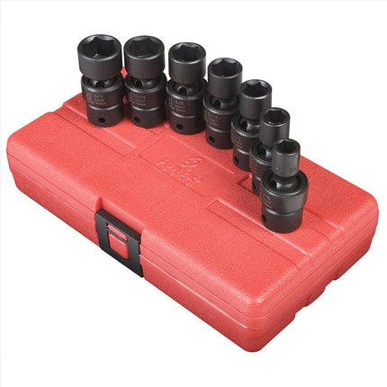 Sunex 3654 7-Piece 1cm Drive SAE Universal Impact 