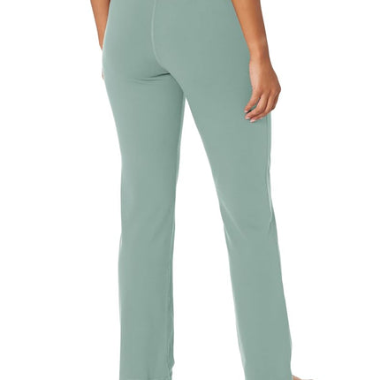 Jockey Women's Premium Brushed Wide Waistband Yoga Pants, Chinois Green, S