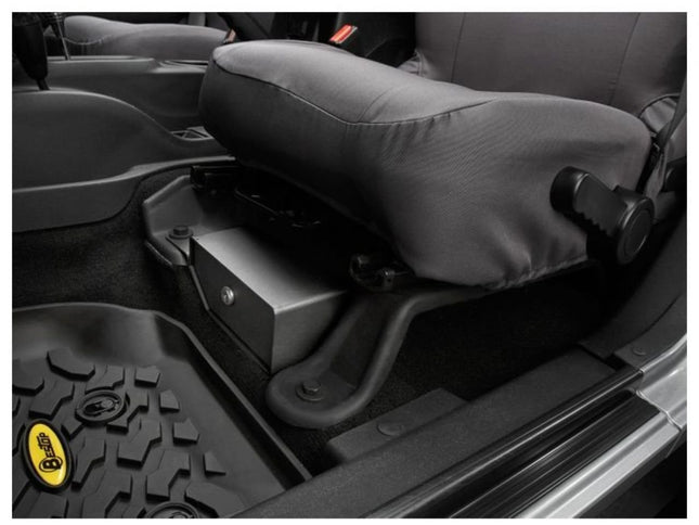 Bestop 42640-01 HighRock 4x4 Under Seat Lock Box for 2007-2018 Wrangler JK, Driver Side (Does Not Fit 2011-2018 Wrangler JK 2-Door Models)
