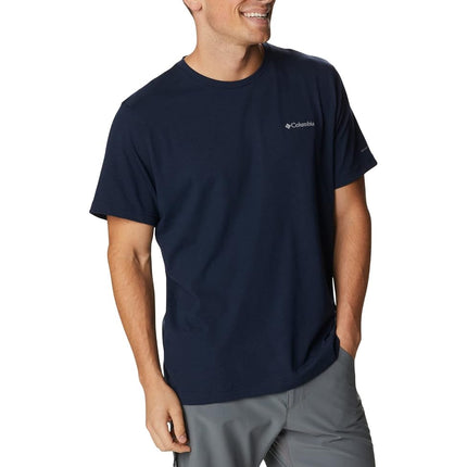 Columbia Men's Thistletown Hills Short Sleeve, Short Sleeve T-Shirt, Collegiate Navy Heather, X-Large